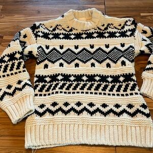 H&M Nordic pattern sweater. Great hand. P2P 17”. L 22” XS